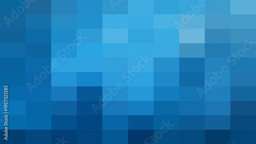 Vector Abstract blue mosaic design create unique digital pixels art with diverse shades and hues blend seamlessly with an immersive visual experience and art composition represents the tech, data.