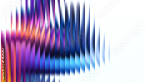 Konstfotografi Abstract glass vibrant colorful gradient ripple texture holographic colors and s
