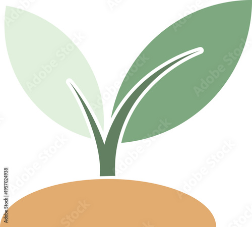 seedling plant agriculture garden icon element