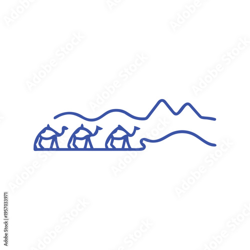 Desert Camel Caravan