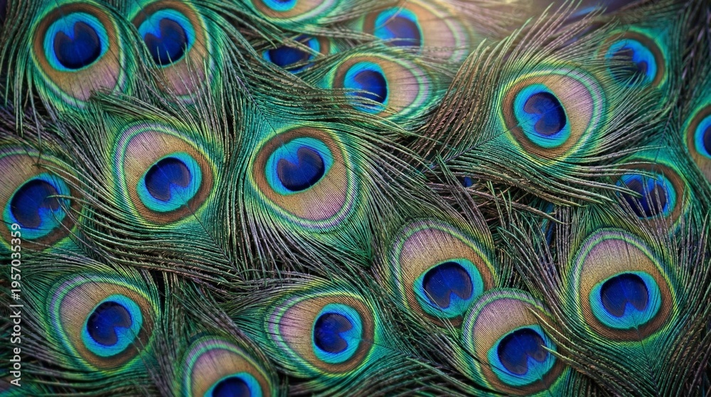 Obraz premium peacock feather background