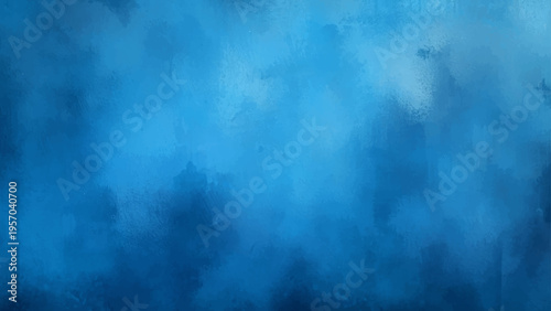 Vector Abstract textured blue color background with gradient texture and soft artistic touch and calm blue sky and dreamy backdrop design.
