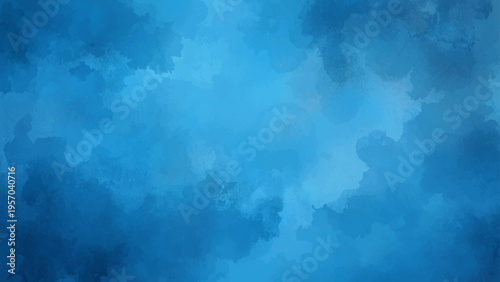 Vector Abstract cloudscape backdrop and dreamy ethereal effect and artistic watercolor effect and vivid blue sky and textured brushstrokes and atmospheric design and elegant artistic background.