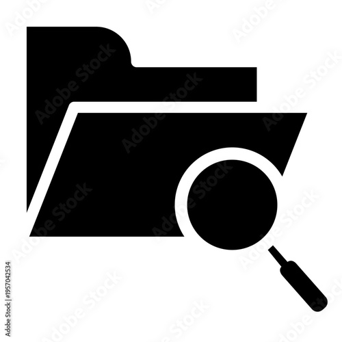 Folder vector icon. Database Illustration sign. File storage symbol. jacket logo. Design for web and app.
