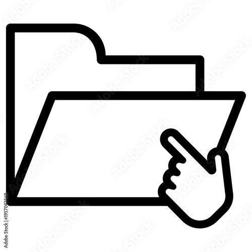 Folder vector icon. Database Illustration sign. File storage symbol. jacket logo. Design for web and app.