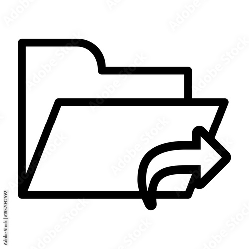 Folder vector icon. Database Illustration sign. File storage symbol. jacket logo. Design for web and app.