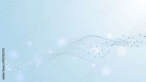 Structure molecule and communication Dna, atom, neurons. Science concept for your design. Connected lines with dots. Medical, technology, chemistry, science background. illustration.