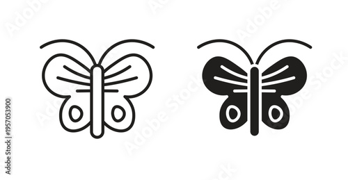 Butterfly icon for web design. icon symbol vector
