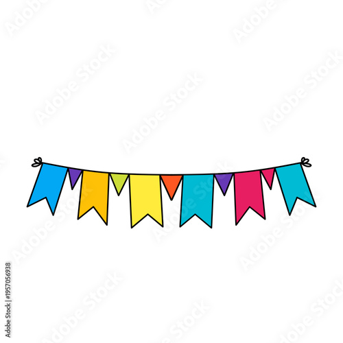 April fool's day garland sticker 