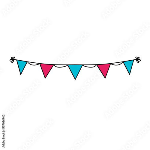 April fool's day garland sticker 