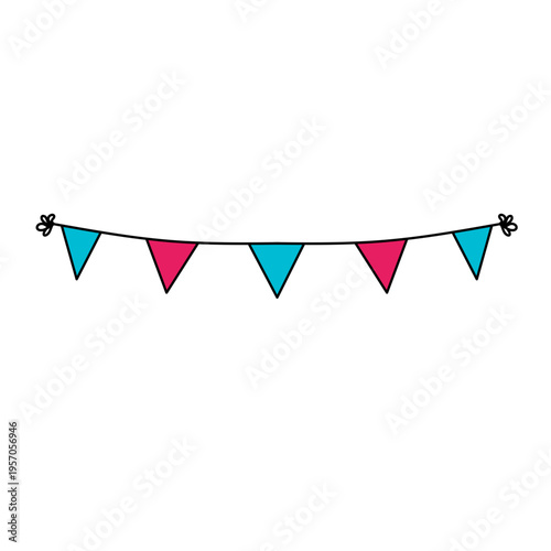 April fool's day garland sticker 