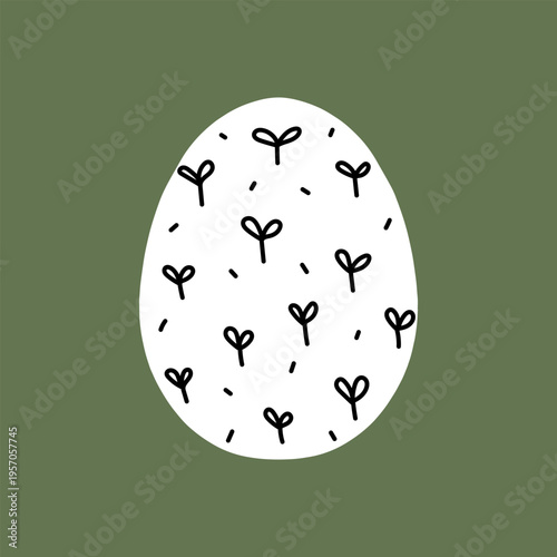 Easter egg icon. Illustration of Spring or Easter. Perfect for banner, postcard, poster, party and other decorations.