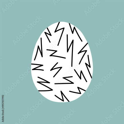 Easter egg icon. Illustration of Spring or Easter. Perfect for banner, postcard, poster, party and other decorations.