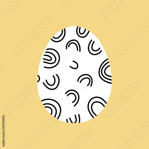 Easter egg icon. Illustration of Spring or Easter. Perfect for banner, postcard, poster, party and other decorations.