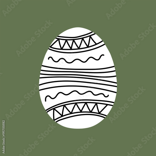 Easter egg icon. Illustration of Spring or Easter. Perfect for banner, postcard, poster, party and other decorations.