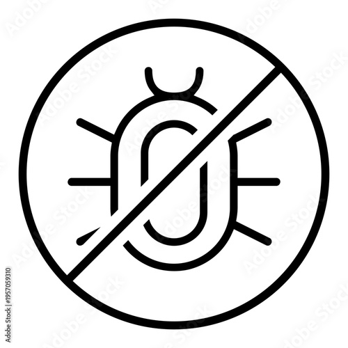 Pest icon vector. Pest control Illustration sign. Insect control symbol. pest control service logo.