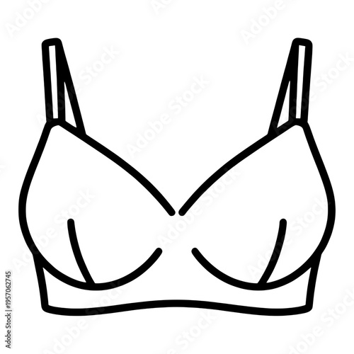 Women'S Bra Line Icon Fashion Design
