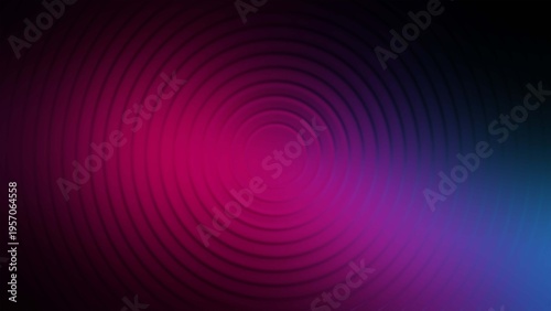 Abstract Dark Gradient Background with Concentric Circles and Vibrant Pink, Purple, Blue Hues