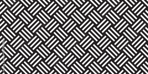 Vector grid metal diamond decor abstract geometric pattern. blue grid square tile fabric pattern decoration repeating texture background.