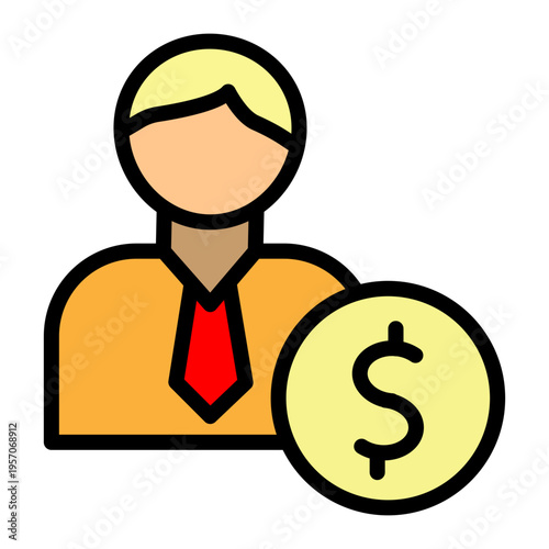 Freelance Career Vector Filled Icon Design