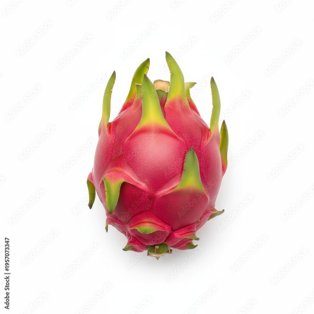 Fototapeta premium Vibrant dragon fruit isolated on white background