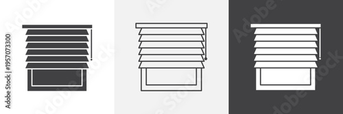 Blinds icon element for design projects and web designs