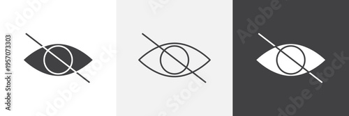 Blindness icon element for design projects and web designs