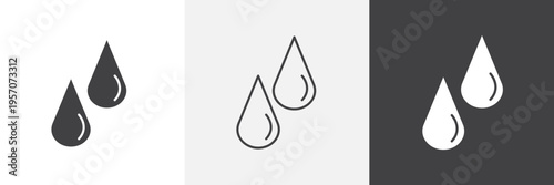 Blood drops icon element for design projects and web designs