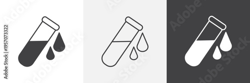 Blood test icon element for design projects and web designs