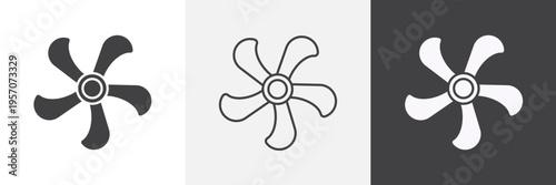 Boat screw icon element for design projects and web designs