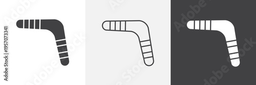 Boomerang icon element for design projects and web designs