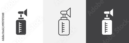 Breast pump icon element for design projects and web designs