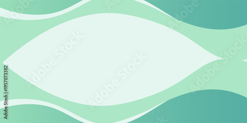 Pastel green mint abstract wave background presentation template. modern vector eps10