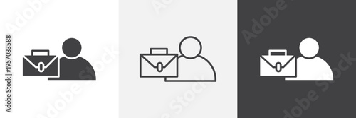 Businessman icon element for design projects and web designs