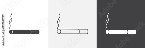 Cigarette icon element for design projects and web designs