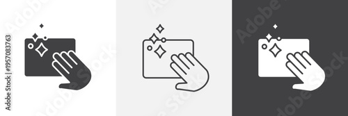 Clean icon element for design projects and web designs