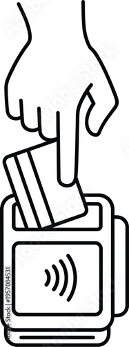 Contactless payment with credit card