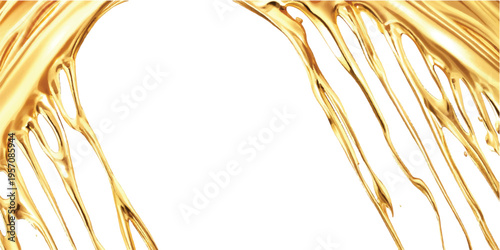 Golden wheat ears vector illustration featuring a floral laurel wreath border and autumn nature ornaments on a white background for vintage summer design