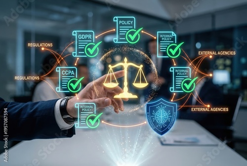 AI Legal Compliance Framework Dashboard with Regulatory Policy Management and Governance Controls for Enterprise Risk Mitigation