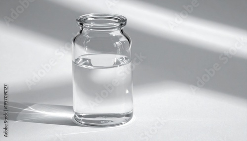 Glass Vial with Liquid
