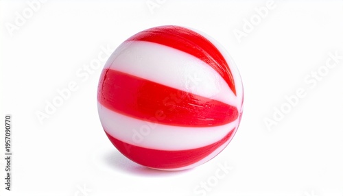 Red and White Rubber Ball