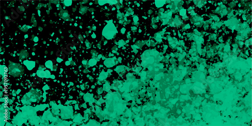 Abstract stone rock metal plaster concrete wall, background. Abstract grunge texture green color background vector. Stain splash rough daub grain grunge.  Mottled, grunge appearance with subtle g