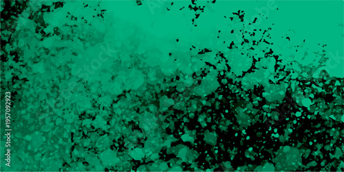 Abstract stone rock metal plaster concrete wall, background. Abstract grunge texture green color background vector. Stain splash rough daub grain grunge.  Mottled, grunge appearance with subtle gradie