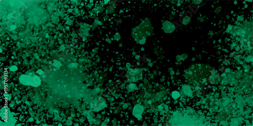 Abstract stone rock metal plaster concrete wall, background. Abstract grunge texture green color background vector. Stain splash rough daub grain grunge.  Mottled, grunge appearance with subtle gradie