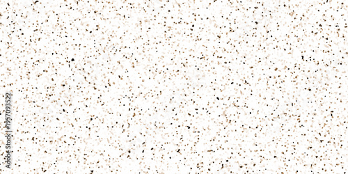 Minimalist brown background with dense fine black speckles, terrazzo flooring texture polished stone, organic grain texture, random noise pattern, soft contrast, clean and modern abstract surface.