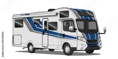 Isolated emergency police patrol car and law enforcement vehicle with a siren on a white background for security and transport illustration.