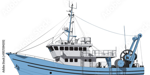 An old tall ship with a majestic mast and white sails navigates the blue water of the open ocean, showcasing classic nautical transportation and travel at sea.