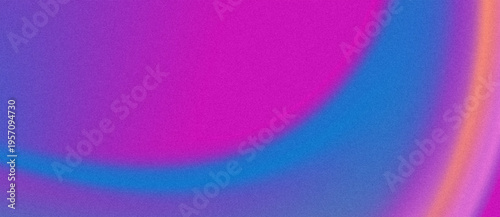 Abstract Grainy Mesh Gradient Background with Vibrant Purple, Blue, and Orange Aura Textures