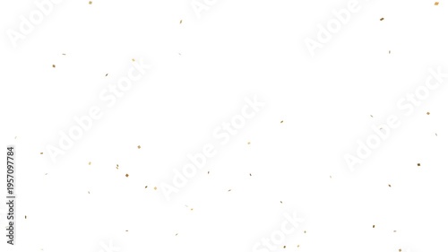 Confetti glitter falling slowly celebration Birthday party and anniversary celebration. Confetti particle isolated white background, сonfetti explosion Animated. 4k video
