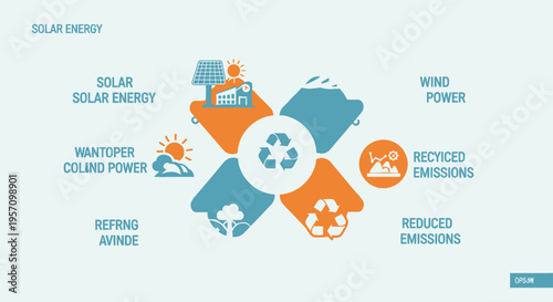 Set of 9 eco-friendly energy icons vector, sustainable power symbols